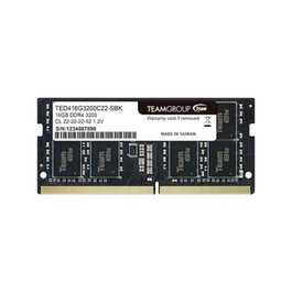 Teamgroup TED416G3200C22-S01 Mémoire RAM DDR4 16GB 3200MHz SO-DIMM CL22 pour Mini PC et Portable