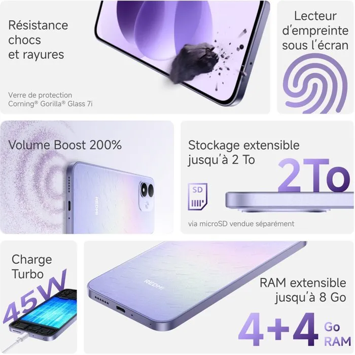 Xiaomi Redmi Note 17 5G Bleu 128Go 6Go RAM