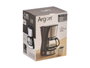 Argon Cafetière Filtre 6 Tasses 750ml 550W avec fonction antigoutte Acier et Verre 22x28x16,5cm (Set de 6)