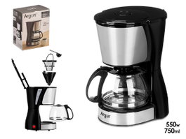 ARGON Cafetière à filtre 6 tasses 750ml 550W