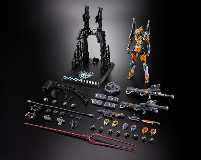 Bandai Tamashii Nations Figurine Diecast Metal Build Eva Test Type-00/00 30th avec la Lance de Longinus Bandai Tamashii Nations Figurine Diecast Metal Build Eva Test Type-00/00 30th avec la Lance de Longinus