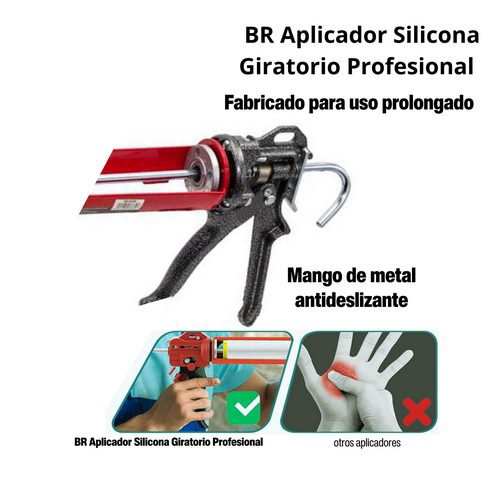 Burcasa Applicateur de silicone rotatif professionnel
