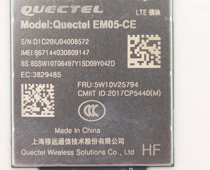 Lenovo Lenovo WAN, QTL, EM05 CAT4