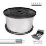 Sediles Tuyau pour câble électrique Blanc 2 x 1 mm 300 m H05VV-F