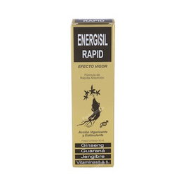 ENERGISIL Rapid Frasco Unidosis – Complément alimentaire Ginseng, Guarana, Gingembre, Vitamines pour testostérone