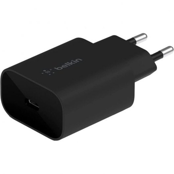 Belkin Chargeur mural WCA004vfBK USB-C 25 W Noir Belkin Chargeur mural WCA004vfBK USB-C 25 W Noir