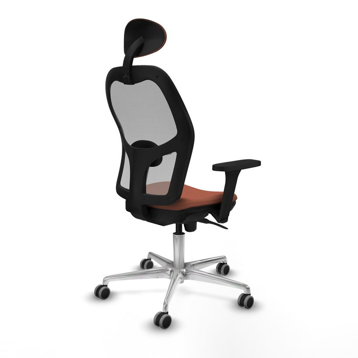 Piqueras y Crespo Chaise de Bureau avec Appui-tête Jorquera 3D086G1 Marron Gris Piqueras y Crespo Chaise de Bureau avec Appui-tête Jorquera 3D086G1 Marron Gris