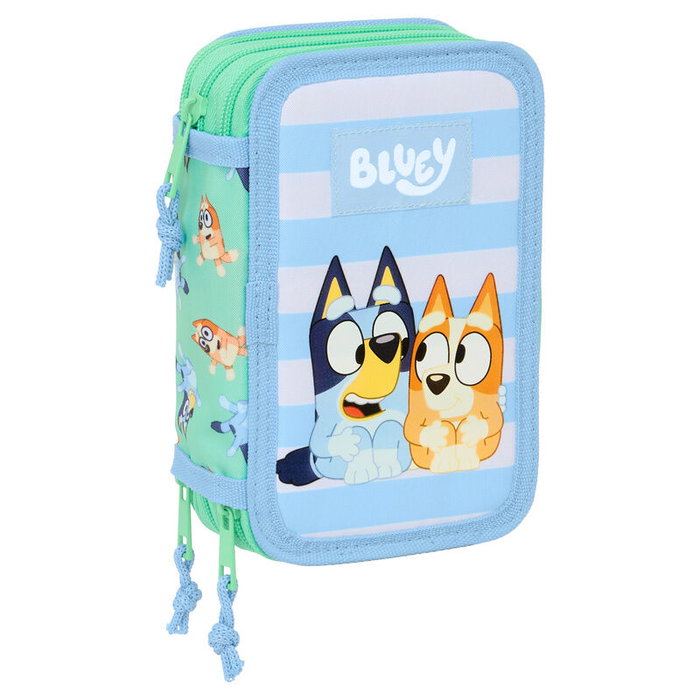 Safta Trousse Fourre-Tout Triple Bluey Sisters Vert Eau 37 Pièces Safta Trousse Fourre-Tout Triple Bluey Sisters Vert Eau 37 Pièces