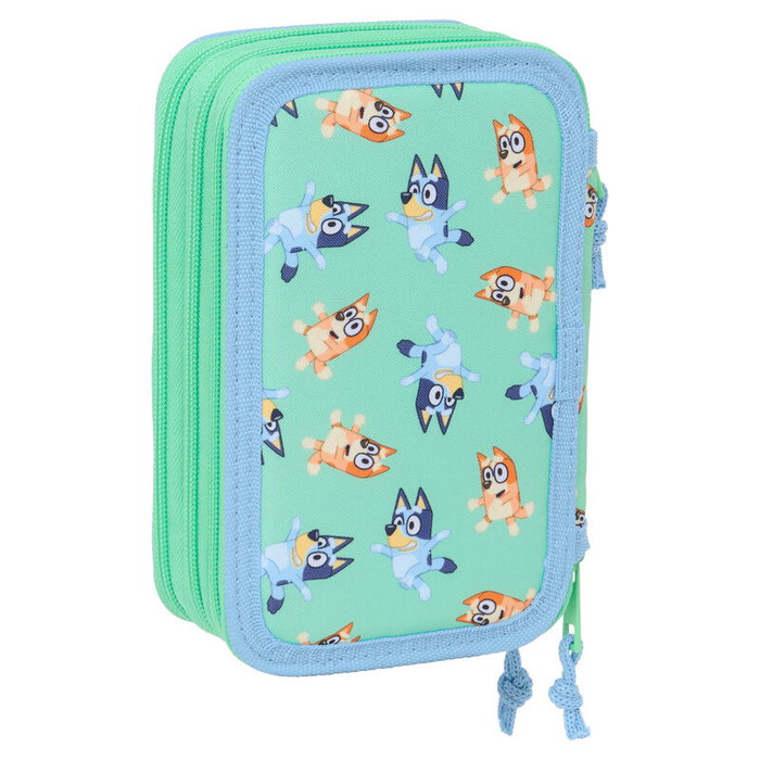 Safta Trousse Fourre-Tout Triple Bluey Sisters Vert Eau 37 Pièces Safta Trousse Fourre-Tout Triple Bluey Sisters Vert Eau 37 Pièces
