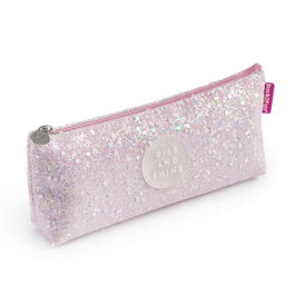 Apli - Boîte à Tout Pailletée Rose - Dimensions: 20 x 8 x 3,5 cm - Pour Enfants Dès 3 Ans - Instructions en Français, Espagnol, Anglais - Réf: B2F