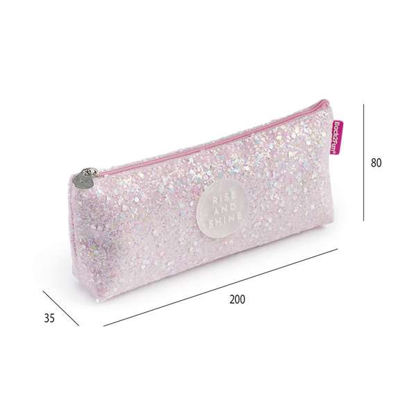 Apli - Boîte à Tout Pailletée Rose - Dimensions: 20 x 8 x 3,5 cm - Pour Enfants Dès 3 Ans - Instructions en Français, Espagnol, Anglais - Réf: B2F Apli - Boîte à Tout Pailletée Rose - Dimensions: 20 x 8 x 3,5 cm - Pour Enfants Dès 3 Ans - Instructions en Français, Espagnol, Anglais - Réf: B2F