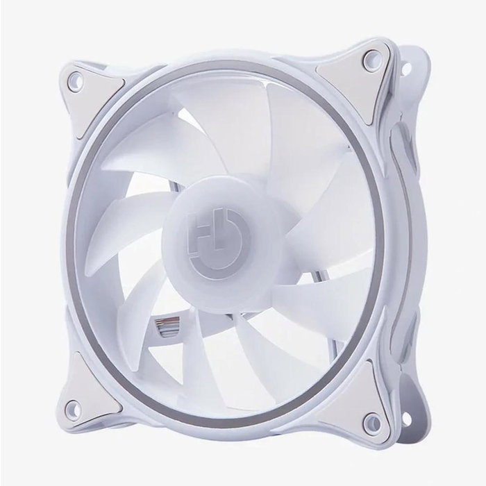 Hiditec VGCH10009 Ventilateur de Boîtier Gaming ARGB 120 mm 37.8 CFM Silencieux 19.5 dBA Blanc Hiditec VGCH10009 Ventilateur de Boîtier Gaming ARGB 120 mm 37.8 CFM Silencieux 19.5 dBA Blanc