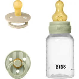 Bibs Coffret cadeau bébé Baby Sprinkle - Embout rond - T1 - Sage