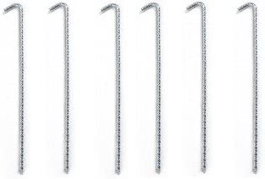 Piqueta Camping Varilla Corrugada 250 x 6mm (Lot de 4)