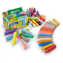 Crayola Boîte de 48 craies lavables pour sol - Dès 4 ans