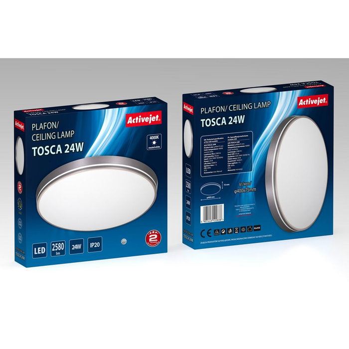 Activejet Suspension AJE-TOSCA LED 24W Gris Activejet Suspension AJE-TOSCA LED 24W Gris