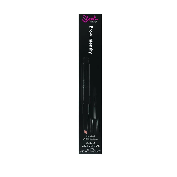 Sleek MakeUP Brow Intensity, Mascara & Illuminateur 2-en-1, Sombre + Or Sleek MakeUP Brow Intensity, Mascara & Illuminateur 2-en-1, Sombre + Or