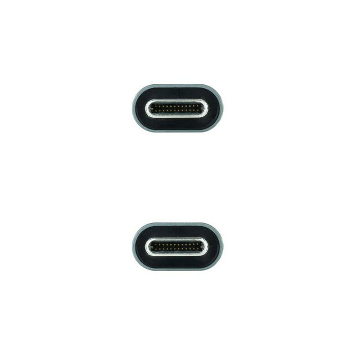 Câble USB-C NANOCABLE 10.01.4301-L150 Noir 1,5 m 4K Ultra HD (1 Unité)