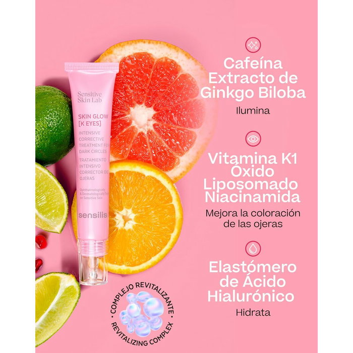 Sensilis SKIN GLOW K EYES Soin Correcteur Intensif Cernes 15 ml Sensilis SKIN GLOW K EYES Soin Correcteur Intensif Cernes 15 ml