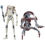 Hasbro Star Wars The Black Series Blister de 2 figurines KX Security Droid Enforcer & Droideka Survivor 15cm