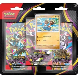 Pokémon ME05 Tripack Nuit Noire - 3 boosters et 1 carte promo brillante