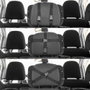 Innovagoods Miroir de surveillance bébé pour siège arrière, panoramique 360°, noir, réglable, 30x2,5x19 cm