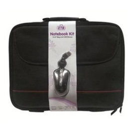 Ewent Kit housse pour ordinateur portable 15,6 pouces et souris USB EM2505 Noir