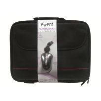 Ewent EW2505 Kit Sacoche pour Ordinateur Portable 15.6 Pouces avec Souris USB