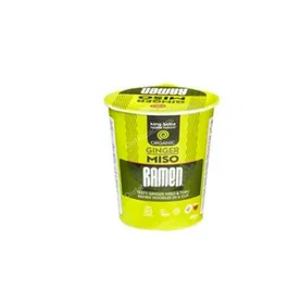 KING SOBA Vaso Sopa Ramen Miso-Jengibre 85Gr. Bio Sin Gluten