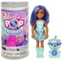 Barbie Chelsea Pop Reveal - Série Bubble Tea - Standard - Poupée avec parfum thé à bulles, 5 surprises et cube de glace réutilisable - HRK63