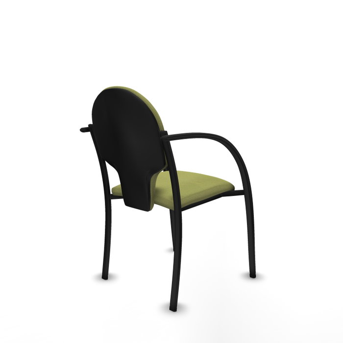 Piqueras Y Crespo Hellín Chaise de bureau Vert olive avec bras fixes