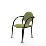 Piqueras Y Crespo Hellín Chaise de bureau Vert olive avec bras fixes