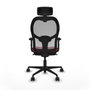 Piqueras y Crespo Chaise de Bureau avec Appui-tête Jorquera 2D036N2 Bordeaux