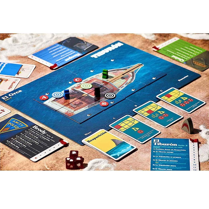 Ravensburger Juego Tiburon 26830 - Jeu de société stratégique et de suspense sur le thème du grand requin blanc, à partir de 12 ans, version espagnole
