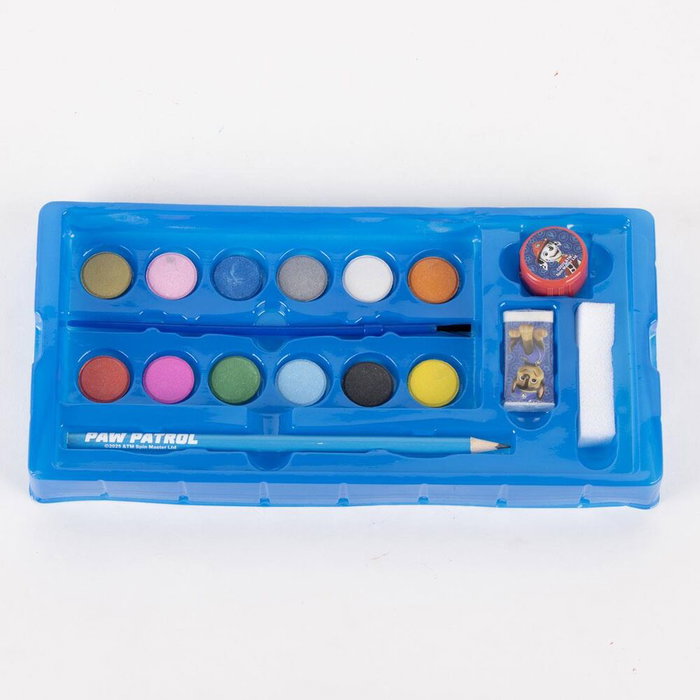 PAW PATROL - Mallette de Papeterie Coloriage Pat'Patrouille - Maletin de Loisirs Créatifs pour Enfants - Format 26 x 13 x 9.7 cm