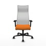 Piqueras y Crespo Chaise de Bureau Albacete Orange et Blanc