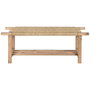 Banquette Home ESPRIT Corde Bois de manguier 127 x 41 x 47 cm