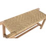 Banquette Home ESPRIT Corde Bois de manguier 127 x 41 x 47 cm