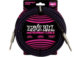 Ernie Ball Câble d'instrument Jack-Jack 5,5 m - Noir / Violet