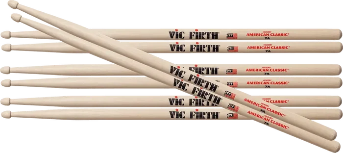 Vicfirth Baquetas American Classic 7A Lot de 4 (3+1) Vicfirth Baquetas American Classic 7A Lot de 4 (3+1)