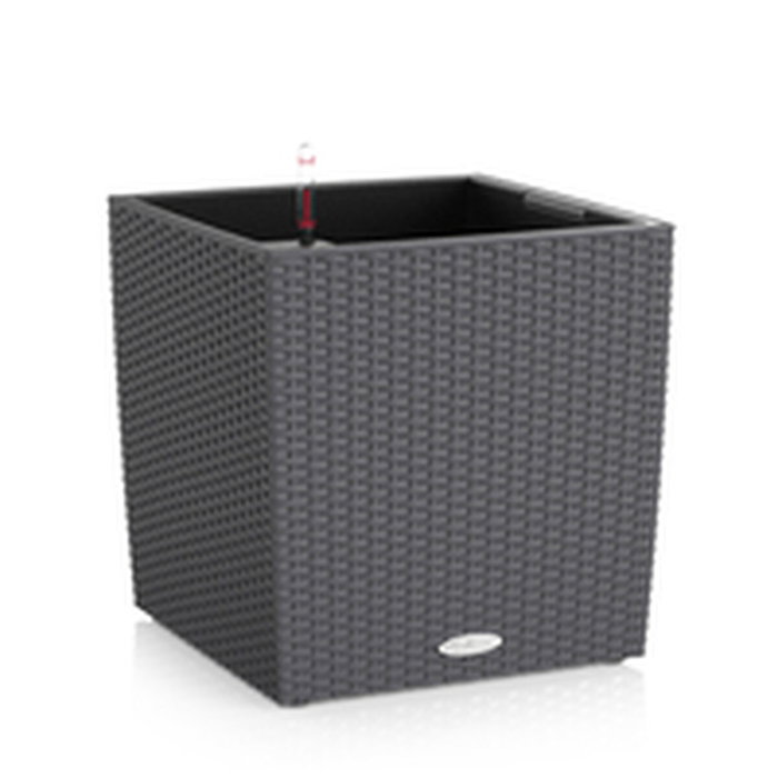 Lechuza Pot de fleurs Cube Cottage 40 Granit