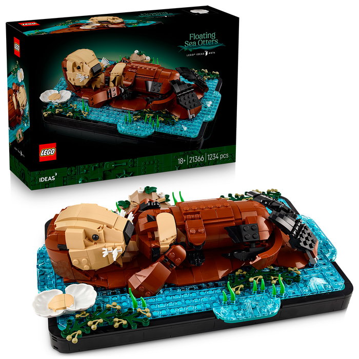 LEGO Ideas 21366 Les Loutres Câlines - Set de Construction Adulte LEGO Ideas 21366 Les Loutres Câlines - Set de Construction Adulte