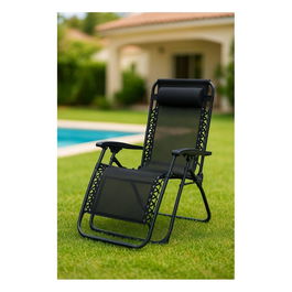 Chaise Pliante Marbueno Noir 90 x 108 x 66 cm