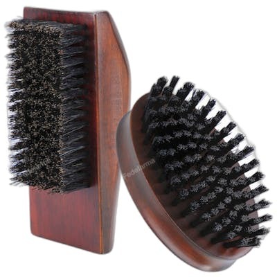 Lussoni Lot de 2 brosses à barbe en bois d'érable