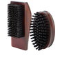 Lussoni Kit 2 Brosses à Barbe - Bois d'Érable, Poils Sanglier et Végétaux - Soin et Coiffage de la Barbe Professionnel
