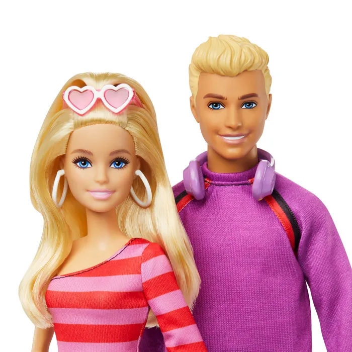 Barbie Coffret de 2 poupées Barbie et Ken Patinadores Fashionistas