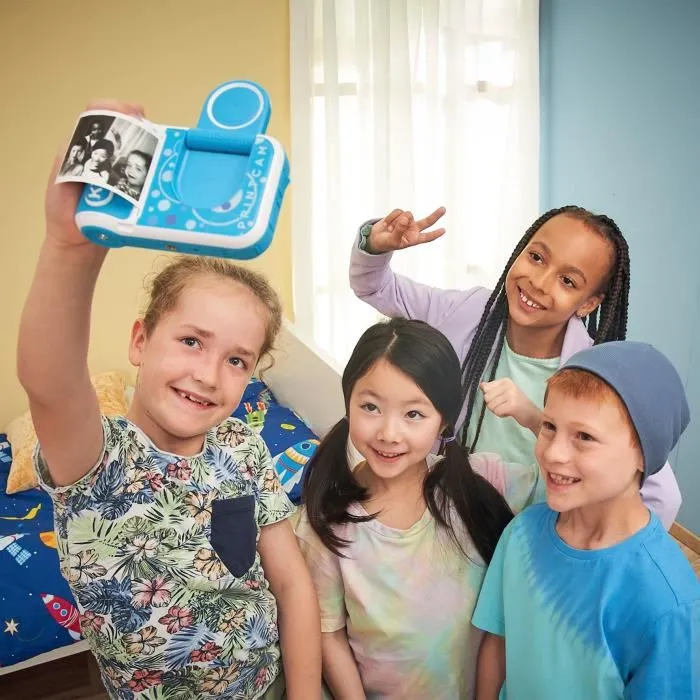 Vtech KidiZoom Print Cam Bleu Appareil photo enfant Impression Instantanée Photo Selfie Vidéo Écran Couleur Filtres Effets