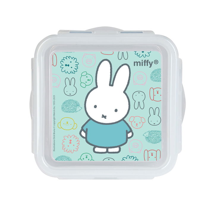 Boîte à lunch Miffy Friends Bleu Polyester 13 x 7.5 x 13 cm