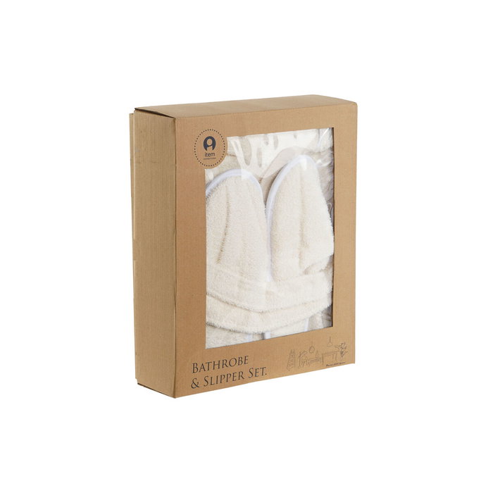 Peignoir de bain Home ESPRIT Crème Femme 400 g /m²