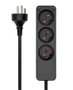 MicroConnect Multiprise danoise 3 prises noire câble 10m